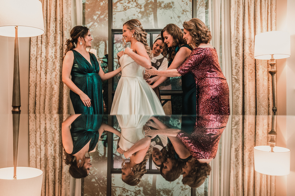 houston wedding photographer- reflection